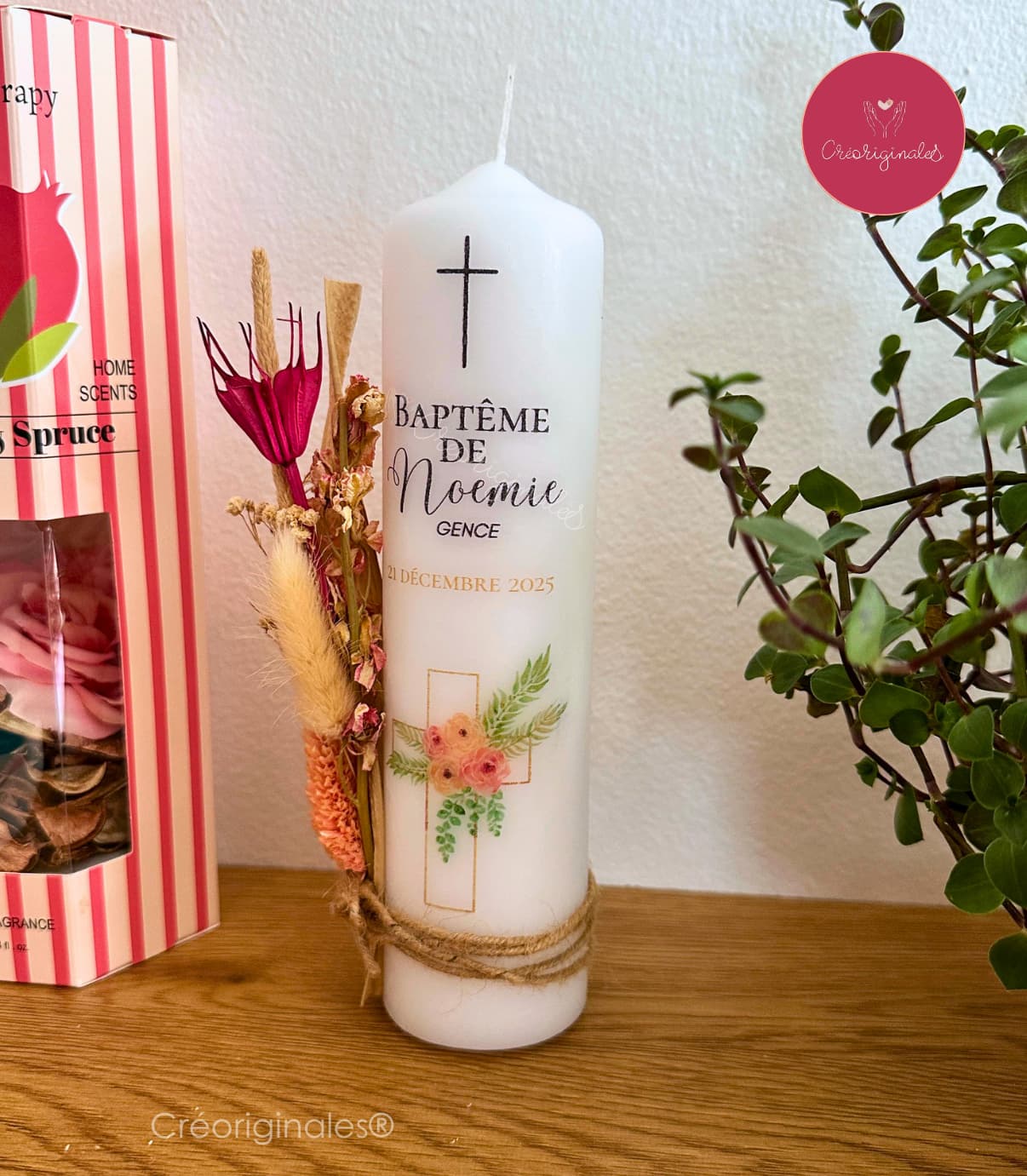 Bougie personnalisée