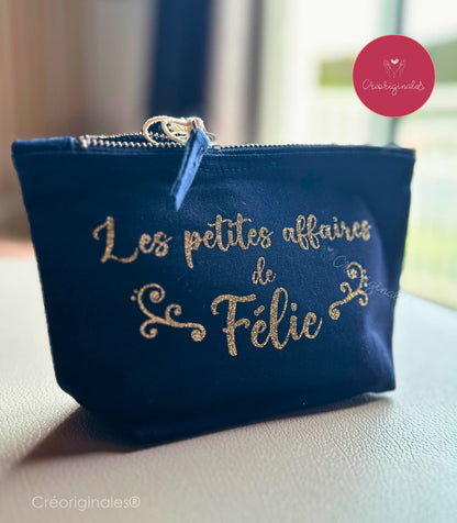 Pochette en coton canvas