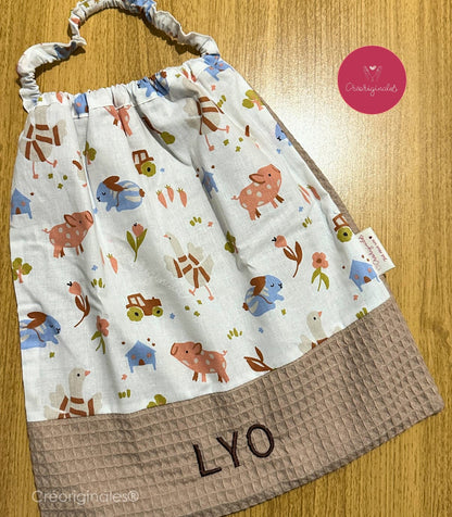 Serviette de cantine (Coton "nid d'abeille")