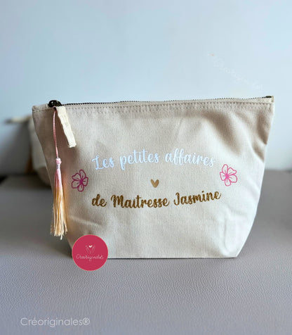 Pochette en coton canvas