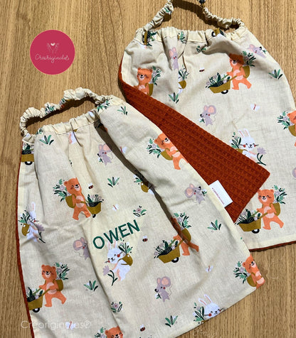 Serviette de cantine (Coton "nid d'abeille")