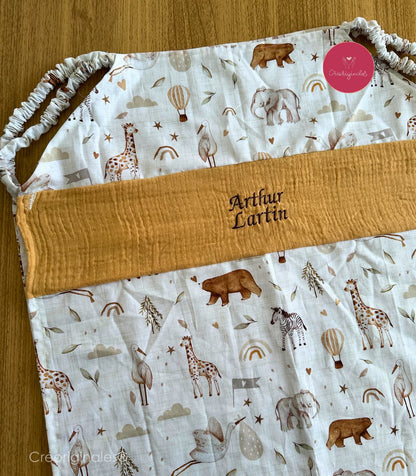 Drap picot (Coton+Séparation double gaze)