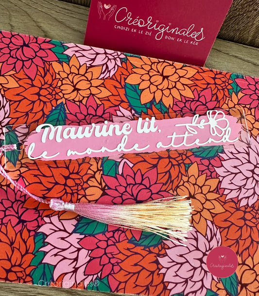 Marque page transparent (fin)